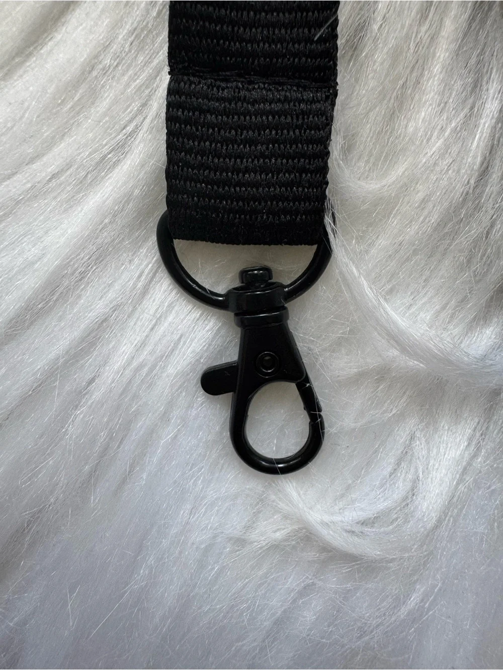 Dior beauty Black and White Logo lanyard